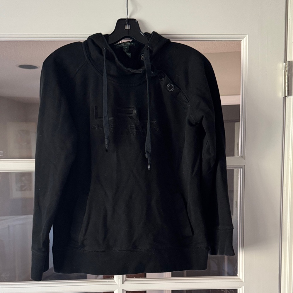LRL Black Hoodie Sweatshirt Lauren Jeans Co. Women’s XL